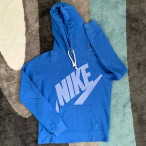 Blue Nike hoodie size M